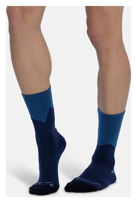 Buff Merino Midweight Crew Socks, Blue