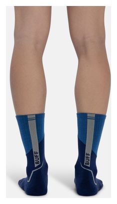 Buff Merino Midweight Crew Socks, Blue