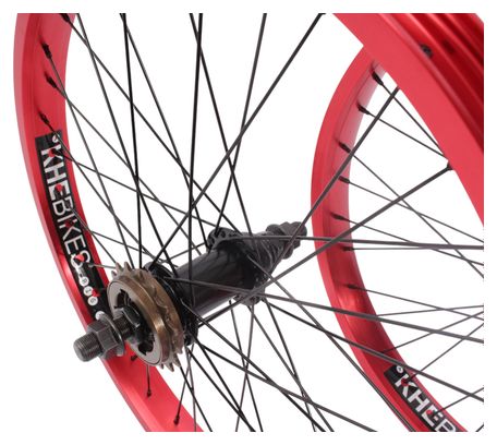 Jeu de roues BMX KHE PRISM 20 pouces rouge