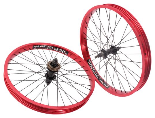 Jeu de roues BMX KHE PRISM 20 pouces rouge