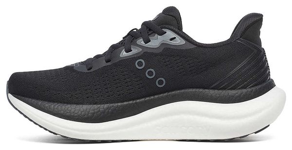 Chaussures Running Saucony Triumph 23 Large Noir/Blanc Femme