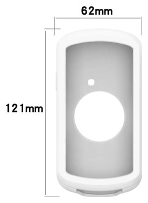 Pack protezione Garmin Edge 1040 / 1030 – Custodia silicone bianca + pellicola vetro temperato