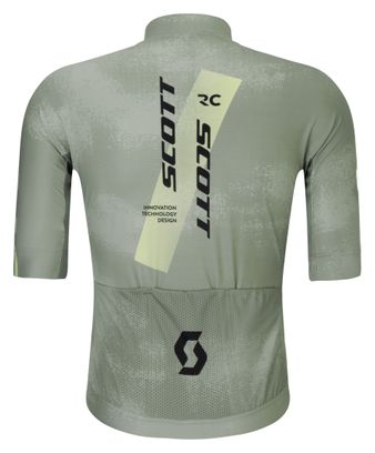 Maillot de manga corta Scott RC Pro gris/amarillo para hombre