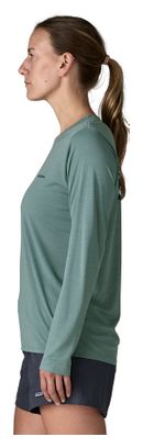 Maglietta a maniche lunghe Patagonia Cap Cool Daily Boardshort con logo blu da donna