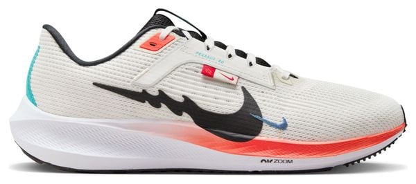 Nike Air Zoom Pegasus 40 Running Shoes White Blue Red