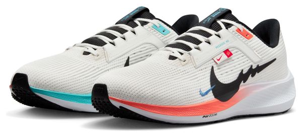 Nike Air Zoom Pegasus 40 Laufschuhe Weiß Blau Rot