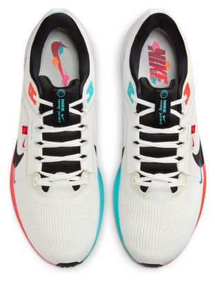 Nike Air Zoom Pegasus 40 Running Shoes White Blue Red