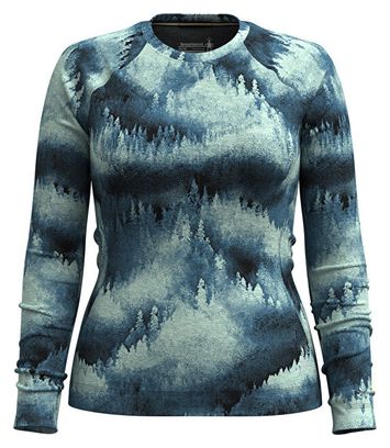 Camiseta interior Smartwool Classic Thermal Merino Azul para mujer