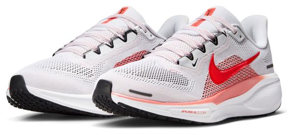 Nike Pegasus 41 White/Red Women's Running Shoes