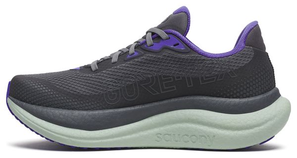 Saucony Triumph 23 GTX hardloopschoenen grijs/groen dames