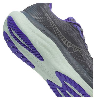 Saucony Triumph 23 GTX hardloopschoenen grijs/groen dames