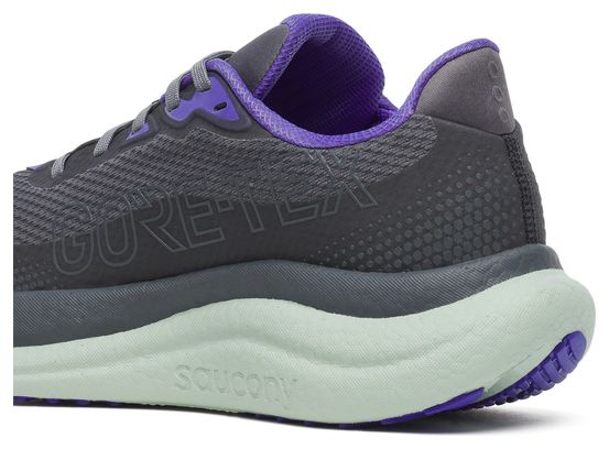 Saucony Triumph 23 GTX hardloopschoenen grijs/groen dames