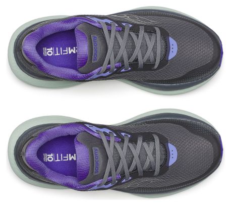 Saucony Triumph 23 GTX hardloopschoenen grijs/groen dames