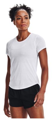 Camiseta de manga corta blanca Under Armour Streaker Mujer