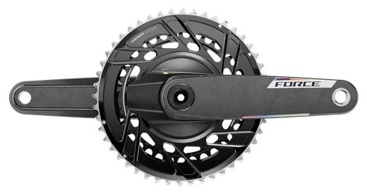 Pedivella Sensore di potenza Sram Force E1 DUB 46-33 denti 2x12V Nero (senza scatola)