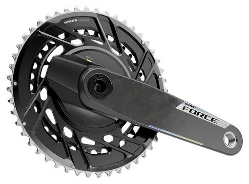 Pedivella Sensore di potenza Sram Force E1 DUB 46-33 denti 2x12V Nero (senza scatola)