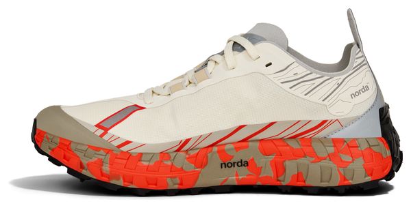 Zapatillas Trail Norda 001A RZ Fireclay Blanco/Naranja Hombre