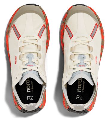 Zapatillas Trail Norda 001A RZ Fireclay Blanco/Naranja Hombre