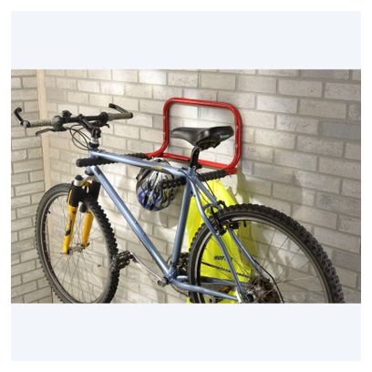 Mottez Folding Wall-Mounted 2-Bikes Rack 