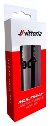 Pair of Vittoria Multiway Presta Tubeless Valves Black