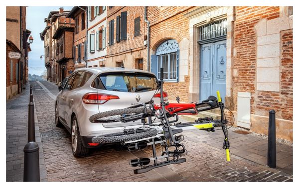 Buzz Rack Buzzracer 4 Towbar Bike Rack 7 Pins - 4 Bikes Black 