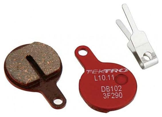 Plaquettes de frein l10.11 - lyra - la paire - rouge (ba4021-organic)-(part's pshimorg)