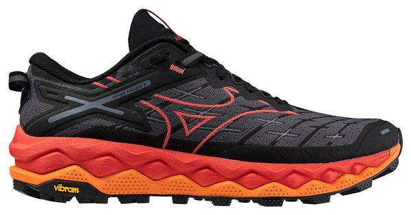 Mizuno Wave Mujin 10 Trail Shoes Black Orange Men's