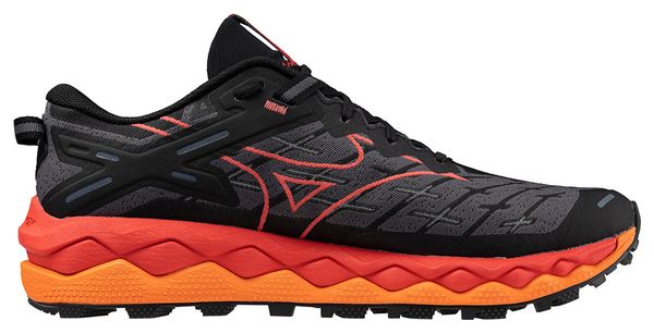 Mizuno Wave Mujin 10 Trail Shoes Black Orange Men's