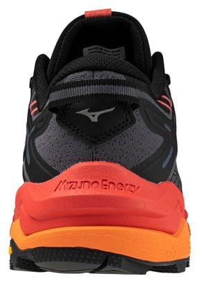 Mizuno Wave Mujin 10 Trail Shoes Black Orange Men's