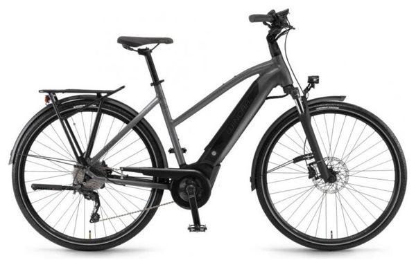 Bicicleta Urbana Eléctrica Winora Sinus i9 Bosch i500Wh Shimano Deore 9V Gris