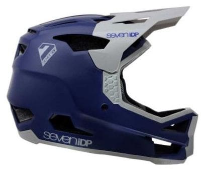 Seven Project 23 Full Face Helmet Fiberglass / Matt Dark Blue / Glossy Gray