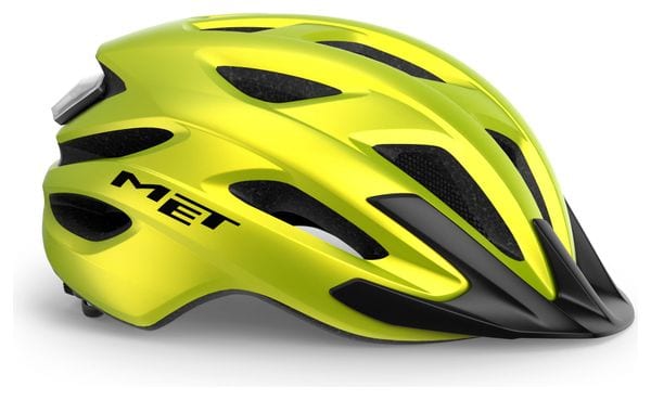 MET Crossover Helm Lime Yellow Metallic Matt