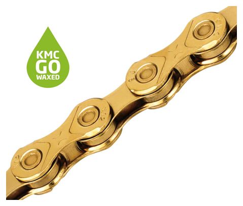 Chaîne KMC X12 Waxed 12V Or Ti-N