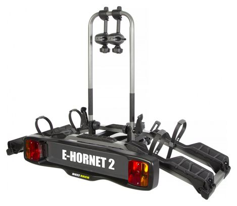 Buzz Rack Portabicicletas de enganche E-Hornet 2 7 Clavijas - 2 Bicicletas (Compatible con E-bike) Negro