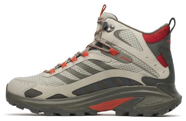 Merrell Moab Speed 2 Mid Gore-Tex wandelschoenen, grijs/rood, heren