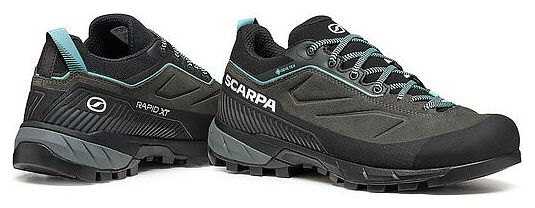Zapatilla de Aproximación Scarpa Rapid XT Gore-Tex Mujer Gris/Azul