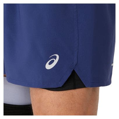 Pantaloncini Asics Road 5in Blue da uomo 2 in 1