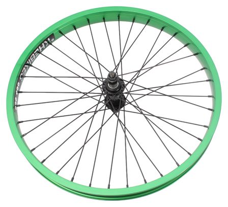 Roue avant BMX KHE PRISM 20 pouces verte