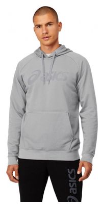 Sweat à capuche Asics Big Logo Gris