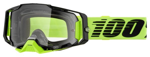 Maschera 100% Armega Giallo Neon/Vetro trasparente