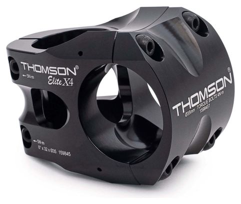 Thomson Elite X4 35 mm Stem 0° Black