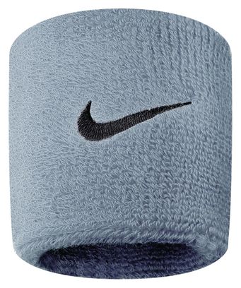 Muñequeras Nike Swoosh gris (par)