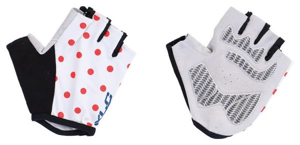 XLC CG-S10 White with Red Dots Mittens