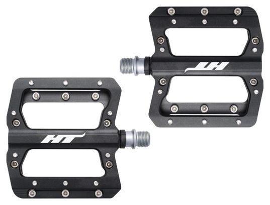 Paire de Pedales Plates HT Components AN14A Noir