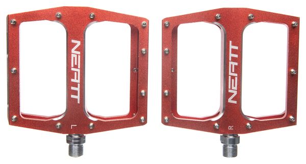 Pair of Flat Pedals Neatt Attack V2 XL 11 Pins Orange