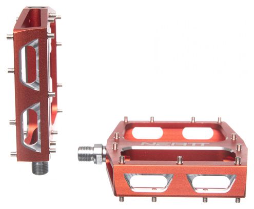 Paire de Pédales Plates Neatt Attack V2 XL 11 Picots Orange