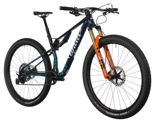 Wilier Triestina Urta Max SLR Volledig geveerde MTB Shimano Deore XT 12S 29'' Wilier MTB Factory Team Blue Turquoise 2024