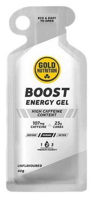 Gel énergétique GoldNutrition Boost Energy Gel Goût neutre 40g