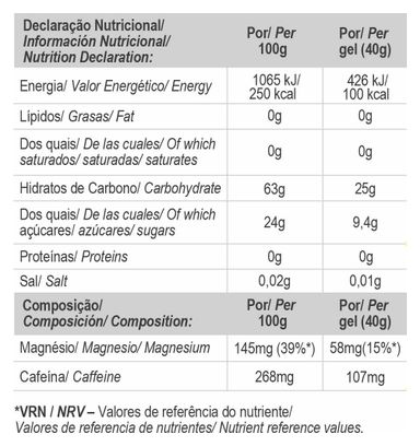 Gel énergétique GoldNutrition Boost Energy Gel Goût neutre 40g