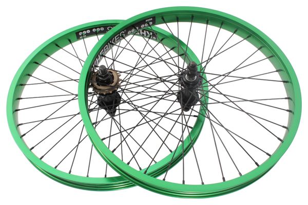 Jeu de roues BMX KHE PRISM 20 pouces vert